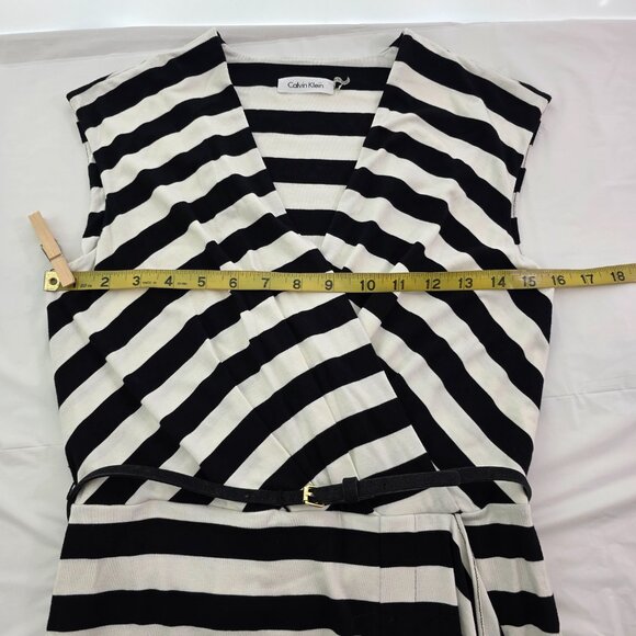 Calvin Klein Women’s V-Neck Wrap Front Sleeveless Dress –Size 4 - Picture 9 of 11